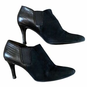 Cole Haan black suede booties size 8.5